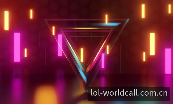 灯光下的电竞比赛舞台